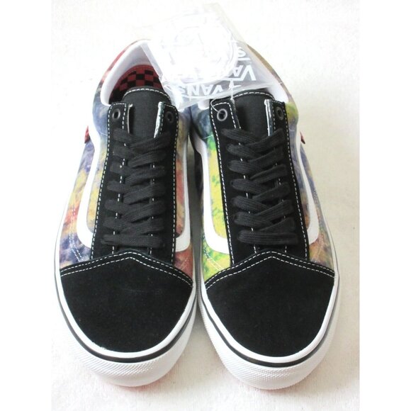 COPY - Vans Men's Skate Old Skool Tie Dye Terry Black Multi Canvas Suede Shoes … - Picture 3 of 5